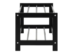 Mueble Zapatero Padova, Negro, 78x34x32 cm, Kendra Home