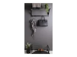 Mueble Zapatero Padova, Negro, 78x34x32 cm, Kendra Home