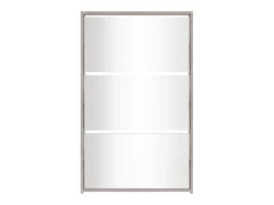 Mueble zapatero y espejo 3 niveles gris hormigón 63x17x102,5 cm ES458015