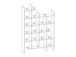 Muebles de estanterías de madera BOK