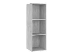 Muebles de salón 2 piezas madera ingeniería gris hormigón
