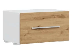 Muebles de TV 5 piezas con iluminación LED roble artesanal