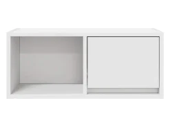 Muebles de TV 2 uds Blanco 60x31x25,5 cm Madera de ingeniería