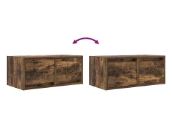 Muebles de TV 2 uds madera ingeniería color roble 60x31x25,5 cm