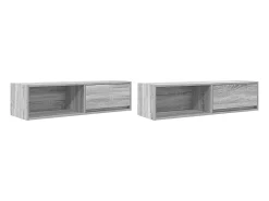 Muebles de TV 2 uds madera ingeniería gris Sonoma 100x31x25,5cm