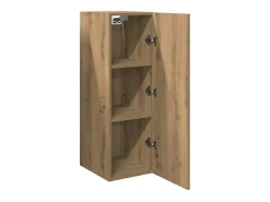 Muebles de TV 2 uds madera roble artisan 30,5x30x90 cm