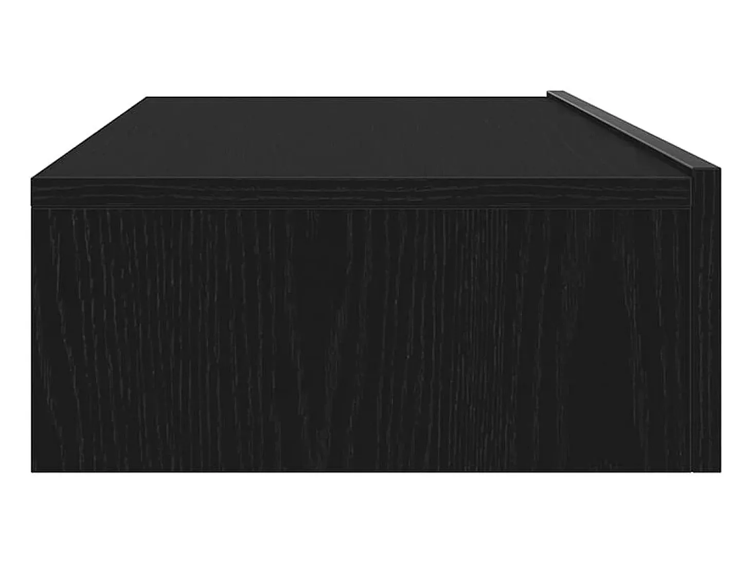 Muebles de TV con luces LED (2 unidades), roble negro, 60 x 35 x 15,5 cm