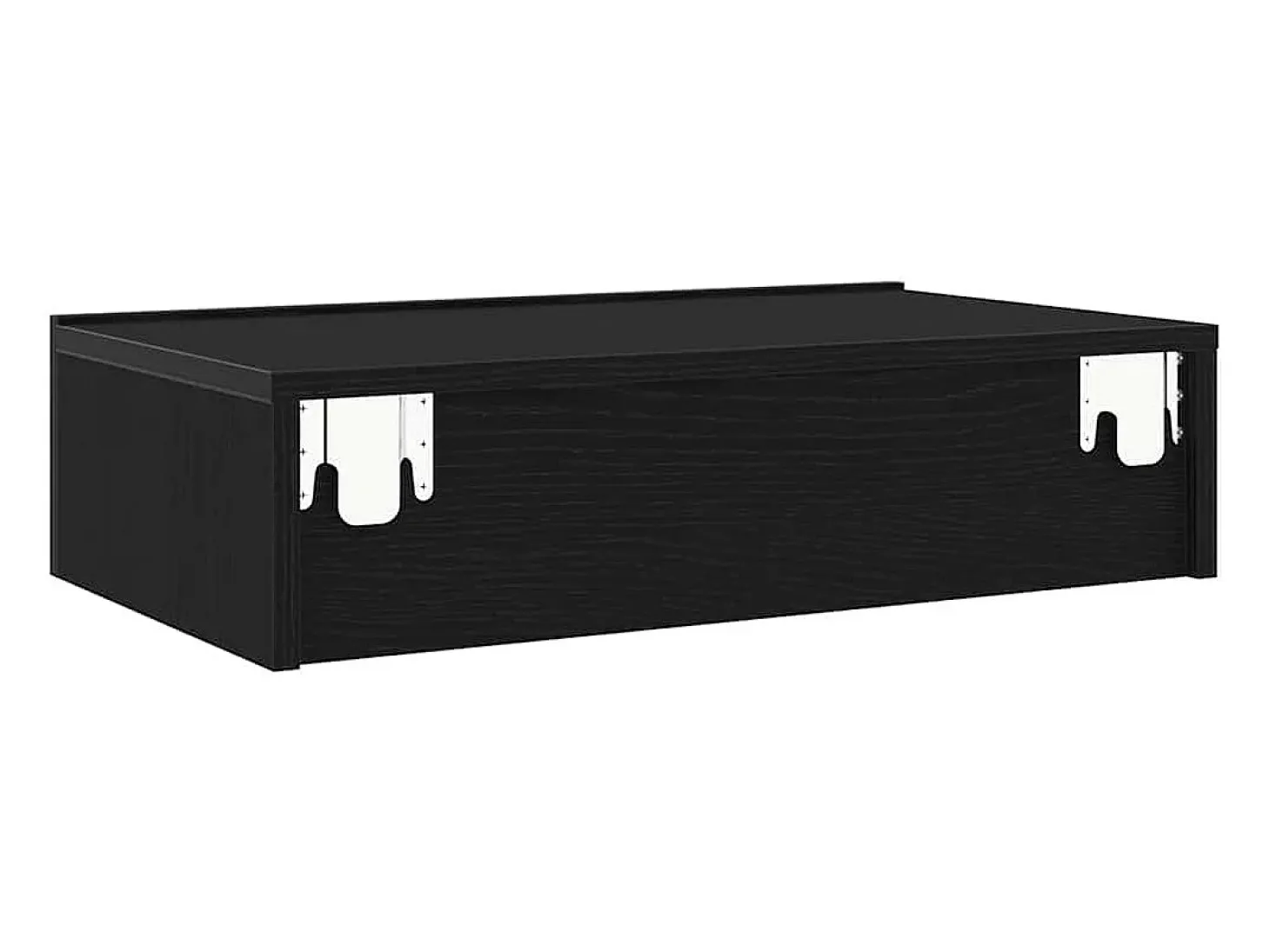 Muebles de TV con luces LED (2 unidades), roble negro, 60 x 35 x 15,5 cm