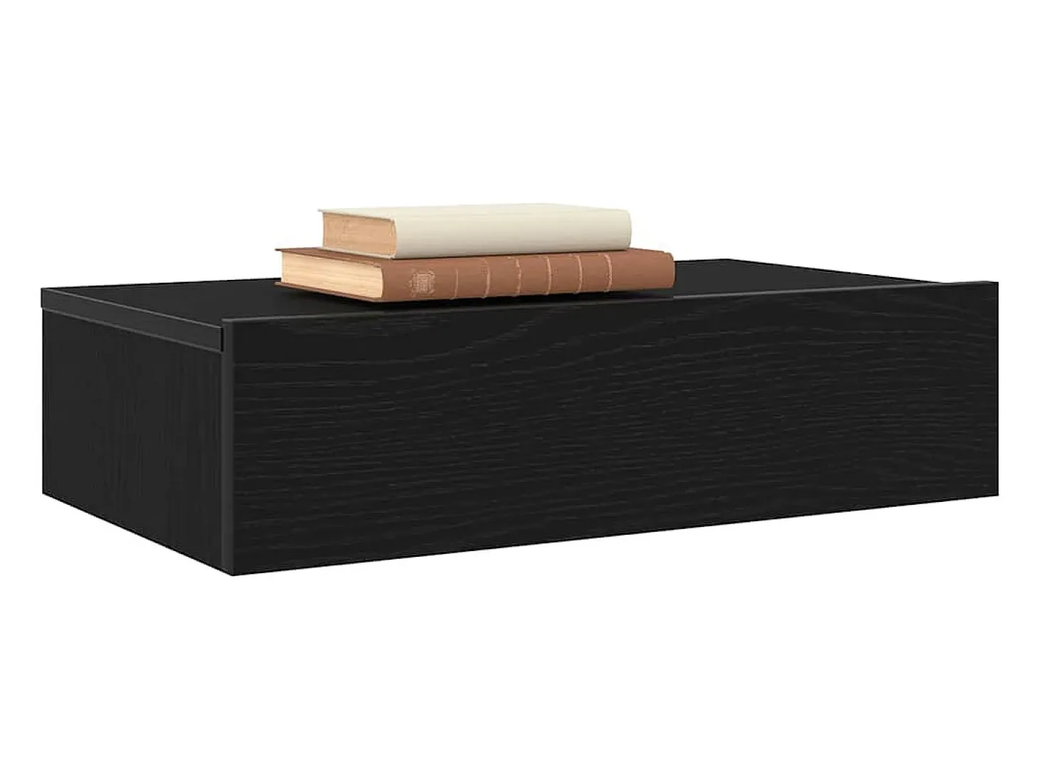 Muebles de TV con luces LED (2 unidades), roble negro, 60 x 35 x 15,5 cm