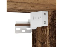 Muebles de TV de pared de 6 piezas, madera vieja, madera de ingeniería