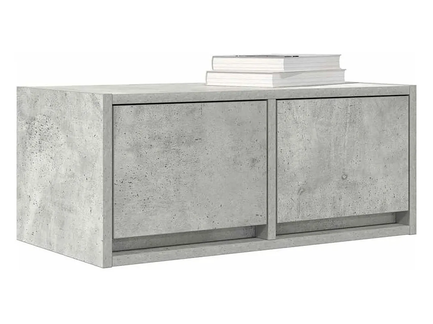 Muebles de TV 2uds madera ingeniería gris hormigón 60x31x25,5cm
