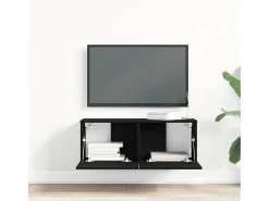 Muebles para TV 2 pcs Roble negro 80 x 30 x 30 cm