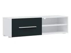 Muebles para TV 5 piezas con iluminación LED índigo mate