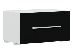Muebles para TV 5 piezas con iluminación LED negra mate