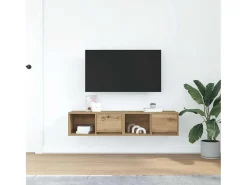 Muebles para TV 2 uds madera roble artisan 60x31x25,5 cm