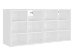 Muebles zapatero 2 unidades blanco 52,5x30x50 cm ES119949
