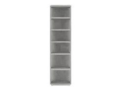 Muebles zapateros 2 uds color gris hormigón 27,5x27x102 cm ES740181