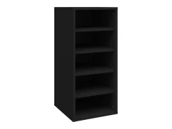 Muebles zapateros 2 uds madera contrachapada negro 31,5x35x70cm ES149561