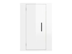 Murk Mueble para TV de pared blanco brillante 40x34,5x60 cm