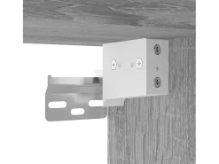 Murk Mueble para TV de pared gris Sonoma 40x34,5x40 cm