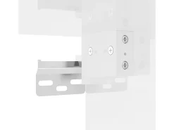 Murk Muebles para TV de pared 2 uds blanco brillante 40x34,5x60 cm