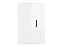 Murk Muebles para TV de pared 2 uds blanco brillante 40x34,5x60 cm