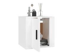 Murk Muebles para TV de pared 2 uds blanco 40x34,5x40 cm
