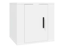 Murk Muebles para TV de pared 2 uds blanco 40x34,5x40 cm
