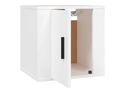 Murk Muebles para TV de pared 2 uds blanco 40x34,5x40 cm