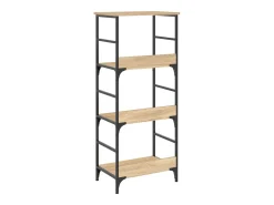 Namur Estantería de madera ingeniería roble Sonoma 50x33x117,5 cm