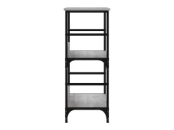 Namur Estantería de madera de ingeniería gris Sonoma 50x33x82 cm