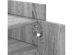 Nando Mueble de TV madera contrachapada gris Sonoma 100x35x40 cm