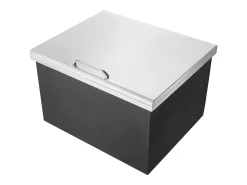 Nevera Empotrada SucceBuy, 71 x 40 x 43 cm, Acero Inoxidable con Tapa, Barra de Helados para Cocina Exterior