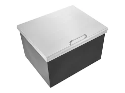 Nevera Empotrada SucceBuy, 71 x 40 x 43 cm, Acero Inoxidable con Tapa, Barra de Helados para Cocina Exterior