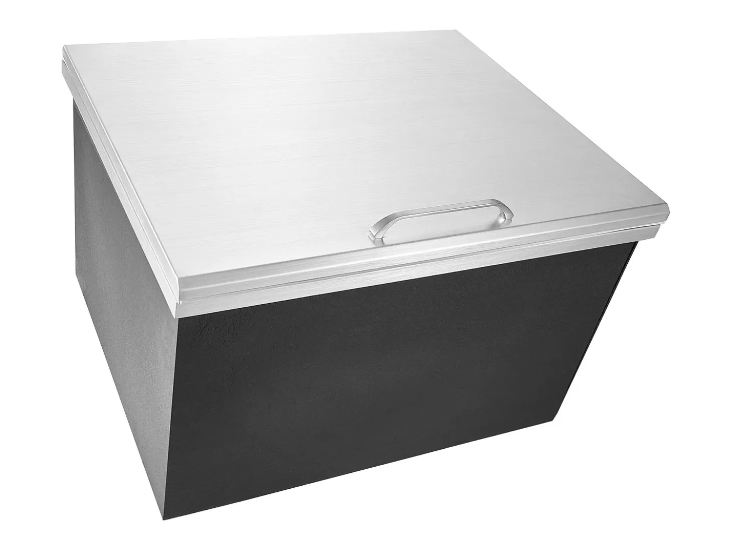 Nevera Empotrada SucceBuy, 71 x 40 x 43 cm, Acero Inoxidable con Tapa, Barra de Helados para Cocina Exterior