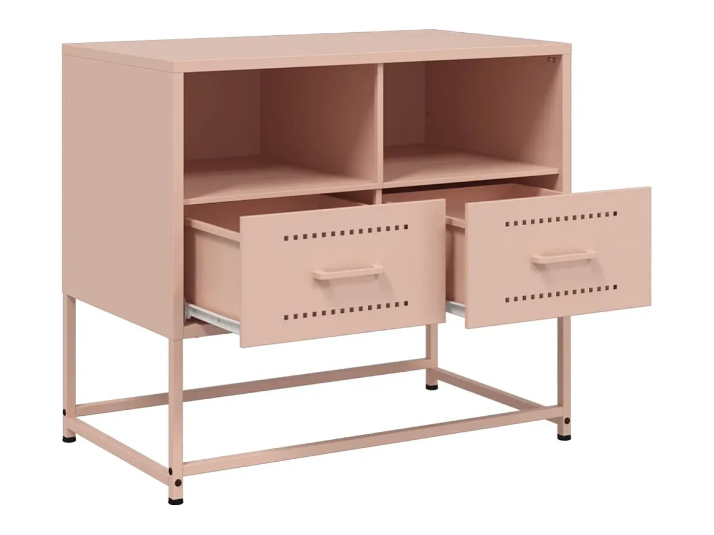 Nicholas Mueble para TV de acero rosa 68x39x60,5 cm