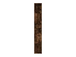 Niels Estantería de madera contrachapada roble ahumado 45x24x160 cm