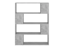 Norman Estantería divisor de espacios gris hormigón 100x24x124 cm