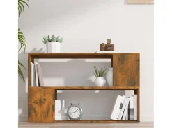 Norman Estantería madera contrachapada color roble ahumado 100x24x63cm