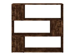 Norman Estantería/divisor de espacios roble ahumado 100x24x94 cm