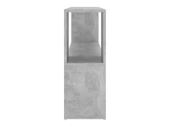 Norman Librería de madera contrachapada gris hormigón 100x24x63 cm