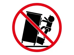 Norman Librería separador contrachapada gris hormigón 60x24x186 cm