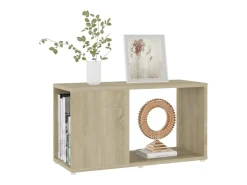 Norman Mueble de TV madera contrachapada roble Sonoma 60x24x32 cm