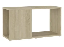 Norman Mueble de TV madera contrachapada roble Sonoma 60x24x32 cm