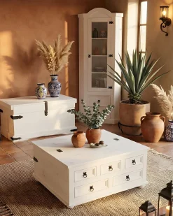Nuevo México ancho de pecho 92 cm, alto 45 cm blanco/cera.