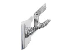 Nylda Percheros 4 unidades aluminio plateado