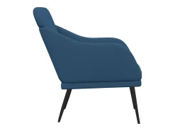 Nylra Sillón de tela azul 63x76x80 cm
