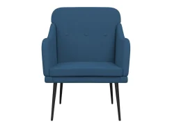 Nylra Sillón de tela azul 63x76x80 cm