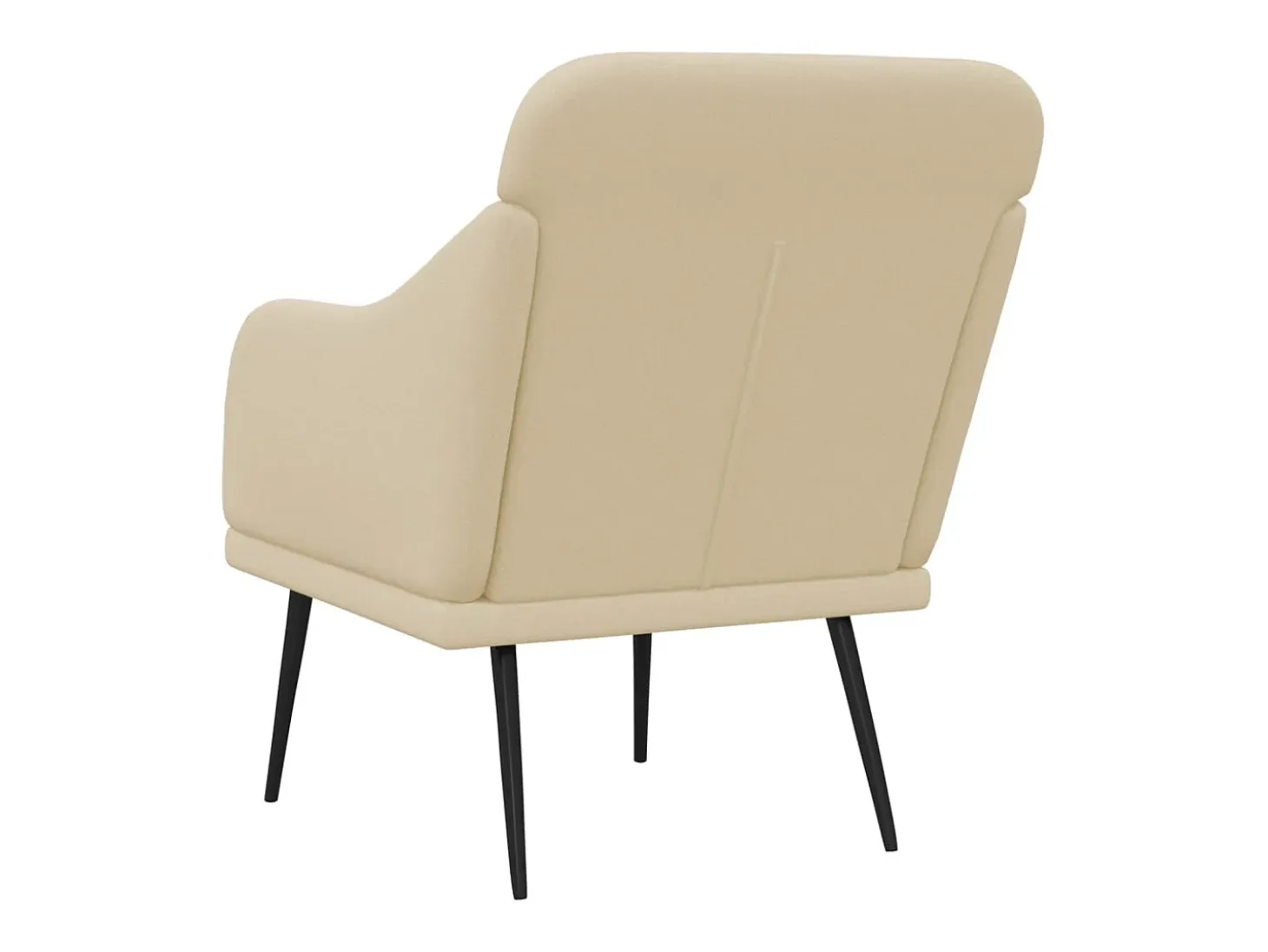 Nylra Sillón de tela color crema 63x76x80 cm