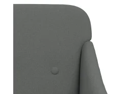 Nylra Sillón de tela gris oscuro 63x76x80 cm